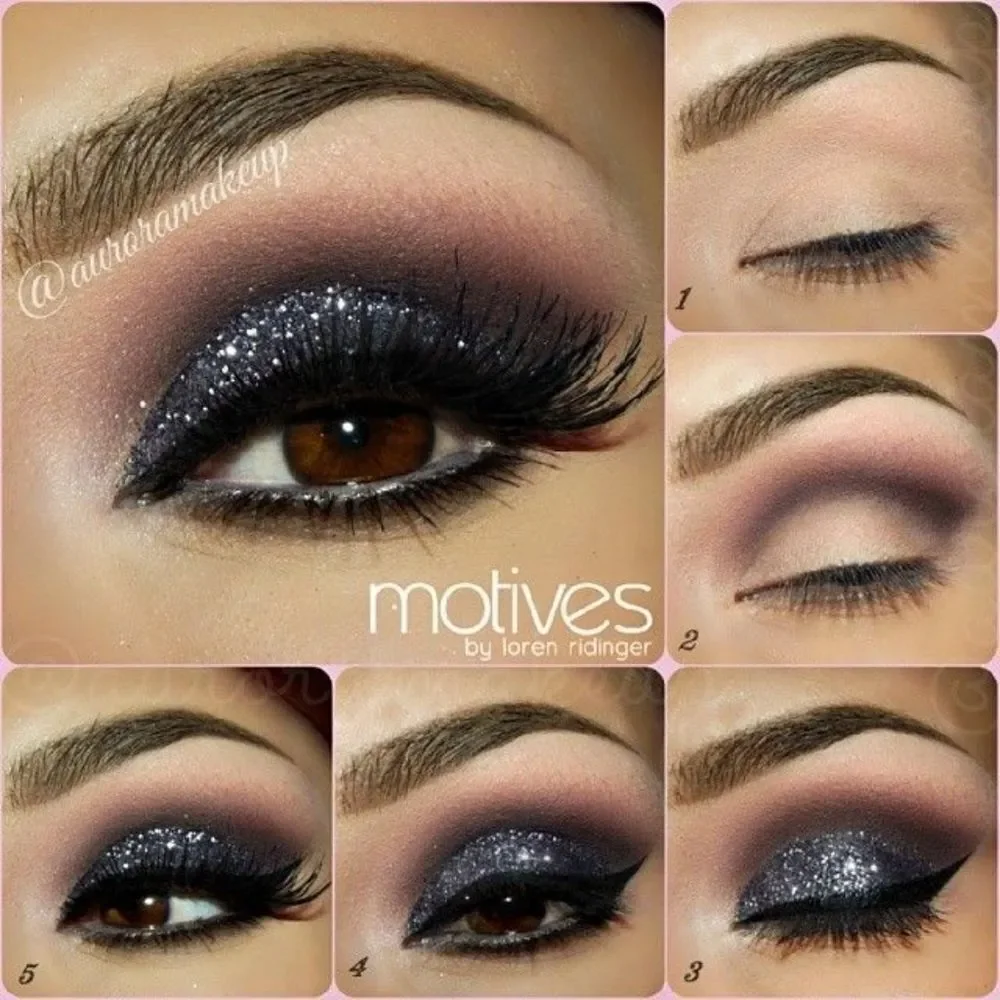 One/Size Eyepopper Liquid Eyeshadow in Death Drop - Black Holographic Glitter